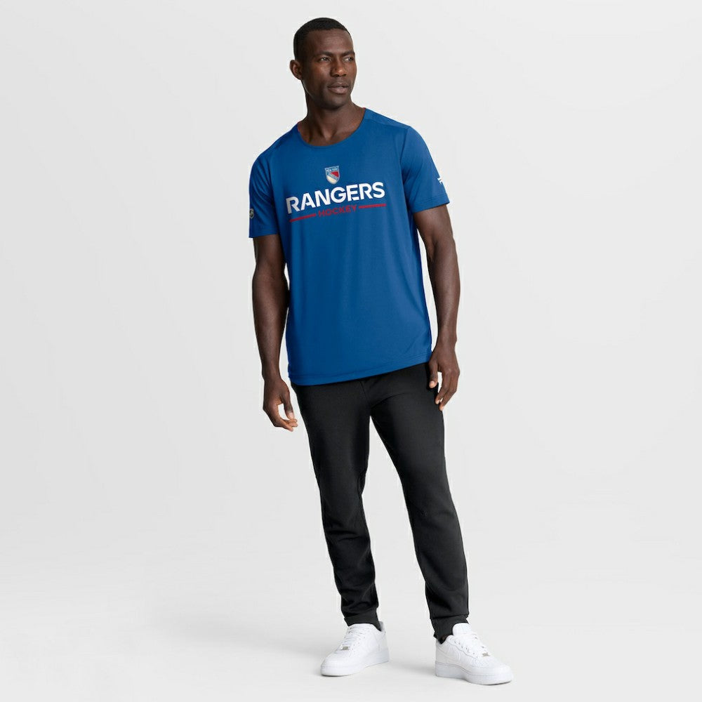 New York Rangers Fanatics Authentic Pro Rink Centennial Tech T-Shirt Blue
