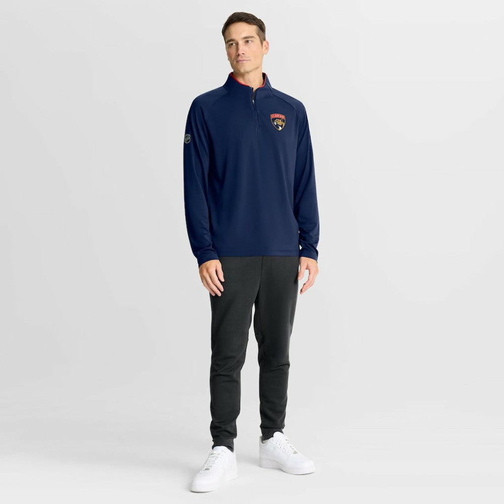 Florida Panthers Fanatics Authentic Pro Rink Training Quarter-Zip Pullover Navy