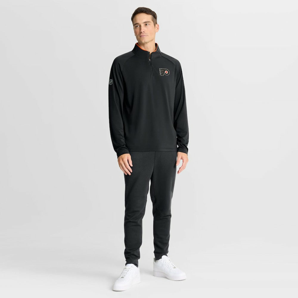 Philadelphia Flyers Fanatics Authentic Pro Rink Training Quarter-Zip Pullover Black