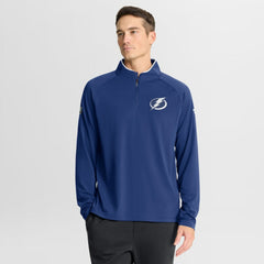 Tampa Bay Lightning Fanatics Authentic Pro Rink Training Quarter-Zip Pullover Blue