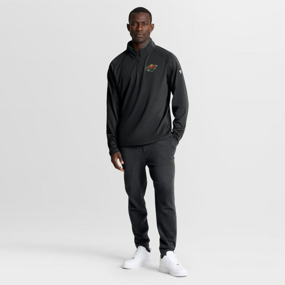 Minnesota Wild Fanatics Authentic Pro Rink Training Quarter-Zip Pullover Black