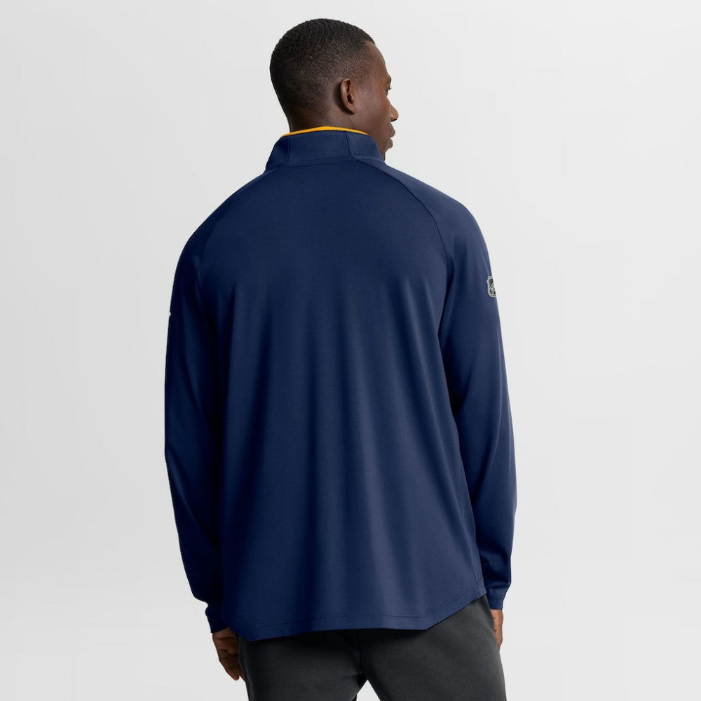 Nashville Predators Fanatics Authentic Pro Rink Training Quarter-Zip Pullover Navy