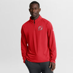 New Jersey Devils Fanatics Authentic Pro Rink Training Quarter-Zip Pullover Red