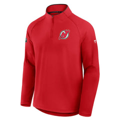 New Jersey Devils Fanatics Authentic Pro Rink Training Quarter-Zip Pullover Red