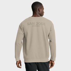 San Jose Sharks Fanatics Authentic Pro Road Tri-Blend Sweatshirt Tan