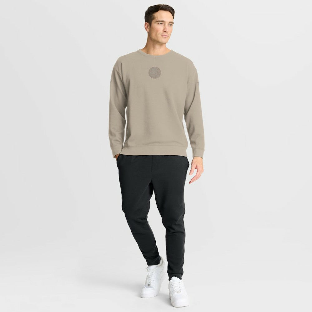 New York Islanders Fanatics Authentic Pro Road Tri-Blend Sweatshirt Tan