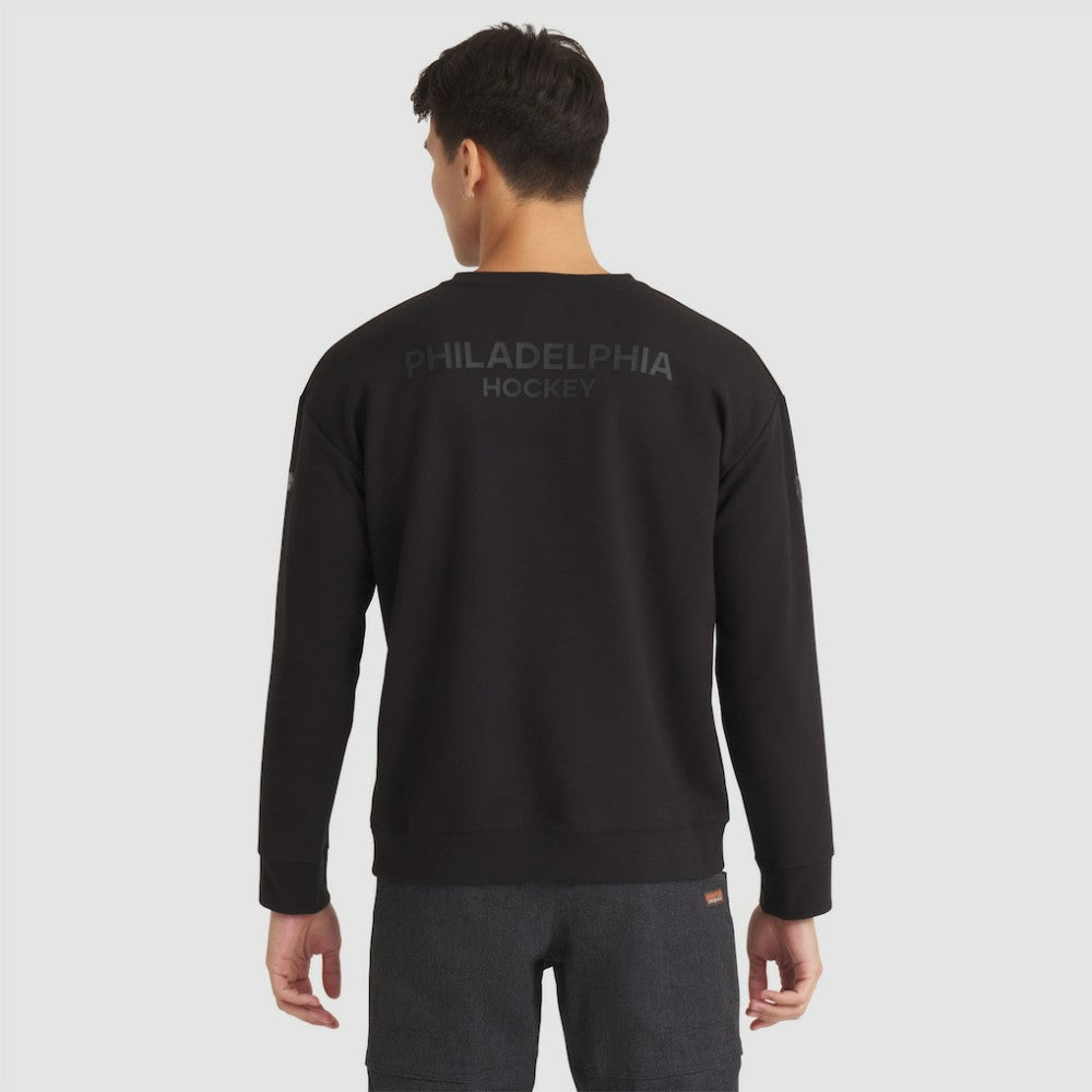 Philadelphia Flyers Fanatics Authentic Pro Road Tri-Blend Sweatshirt Black