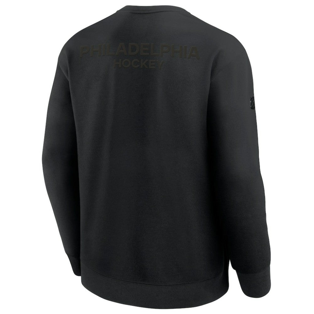 Philadelphia Flyers Fanatics Authentic Pro Road Tri-Blend Sweatshirt Black