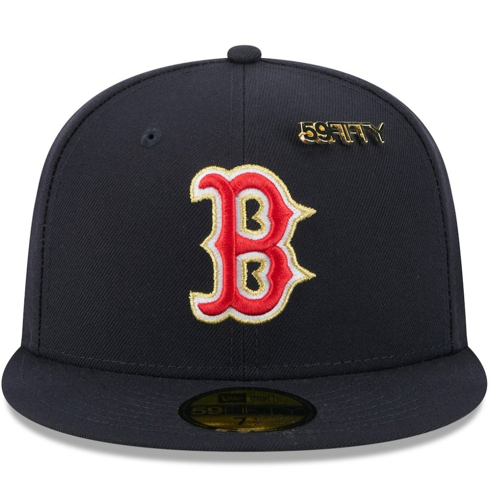 Boston Red Sox 2025 59FIFTY Day 59FIFTY Fitted Hat with Pins Navy | New Era