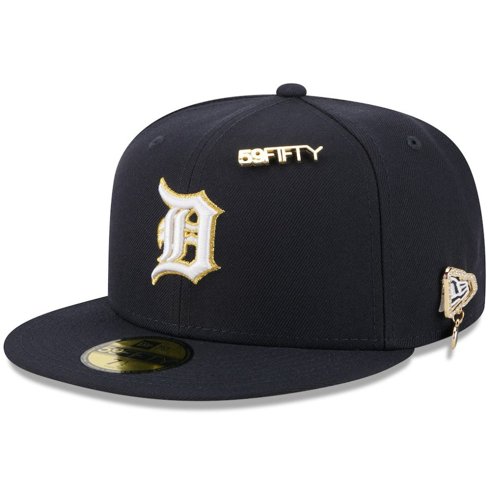 Detroit Tigers 2025 59FIFTY Day 59FIFTY Fitted Hat with Pins Navy | New Era