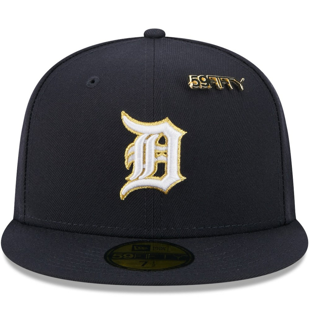 Detroit Tigers 2025 59FIFTY Day 59FIFTY Fitted Hat with Pins Navy | New Era