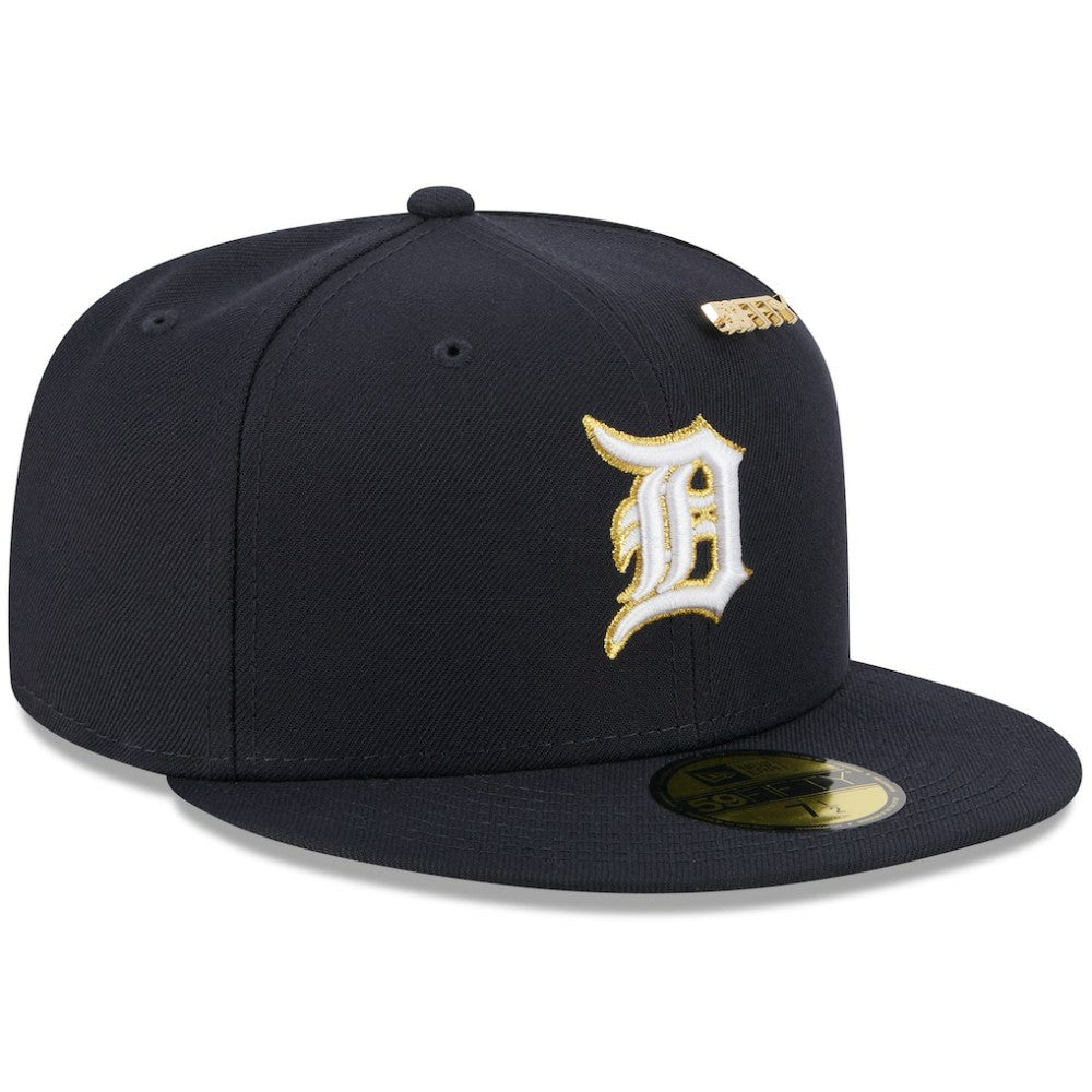 Detroit Tigers 2025 59FIFTY Day 59FIFTY Fitted Hat with Pins Navy | New Era