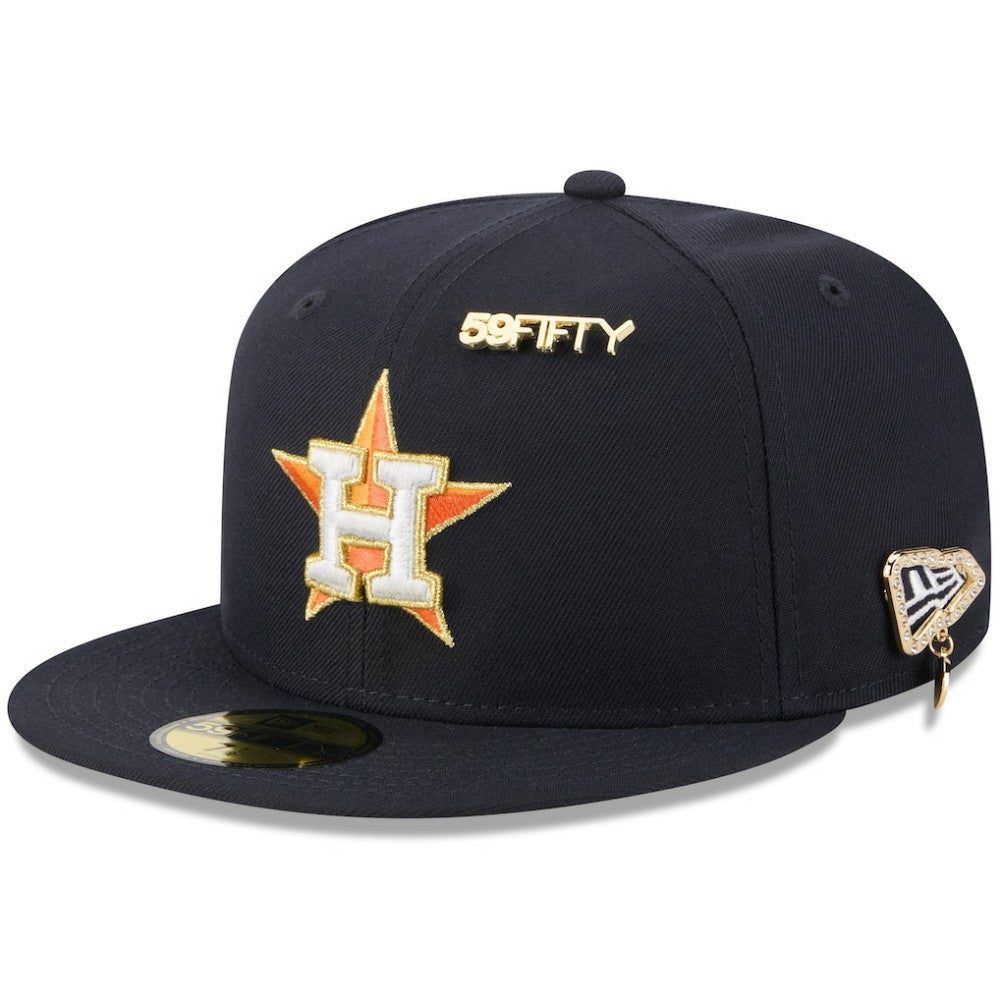 Houston Astros 2025 59FIFTY Day 59FIFTY Fitted Hat with Pins Navy | New Era