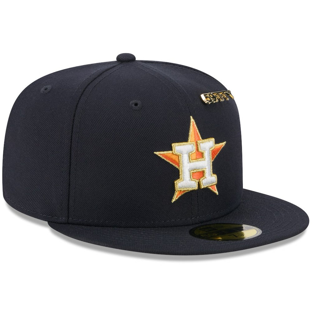 Houston Astros 2025 59FIFTY Day 59FIFTY Fitted Hat with Pins Navy | New Era