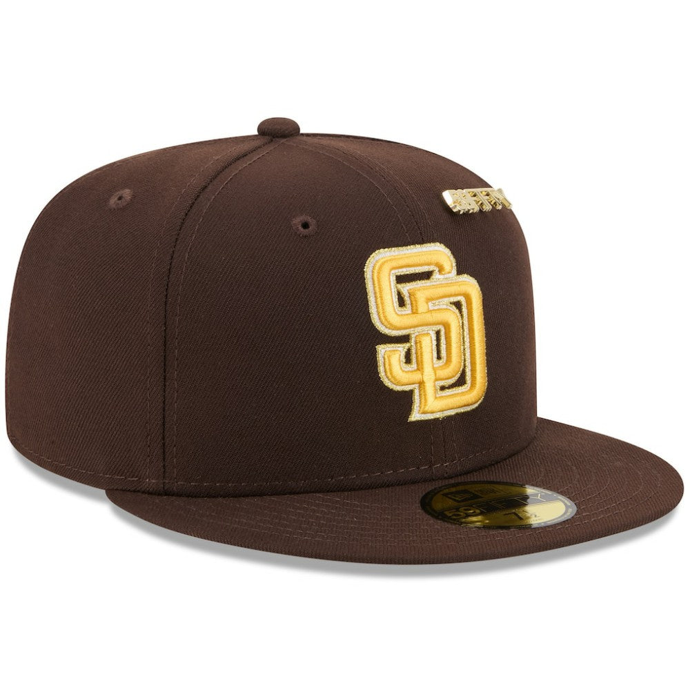San Diego Padres 2025 59FIFTY Day 59FIFTY Fitted Hat with Pins Brown | New Era