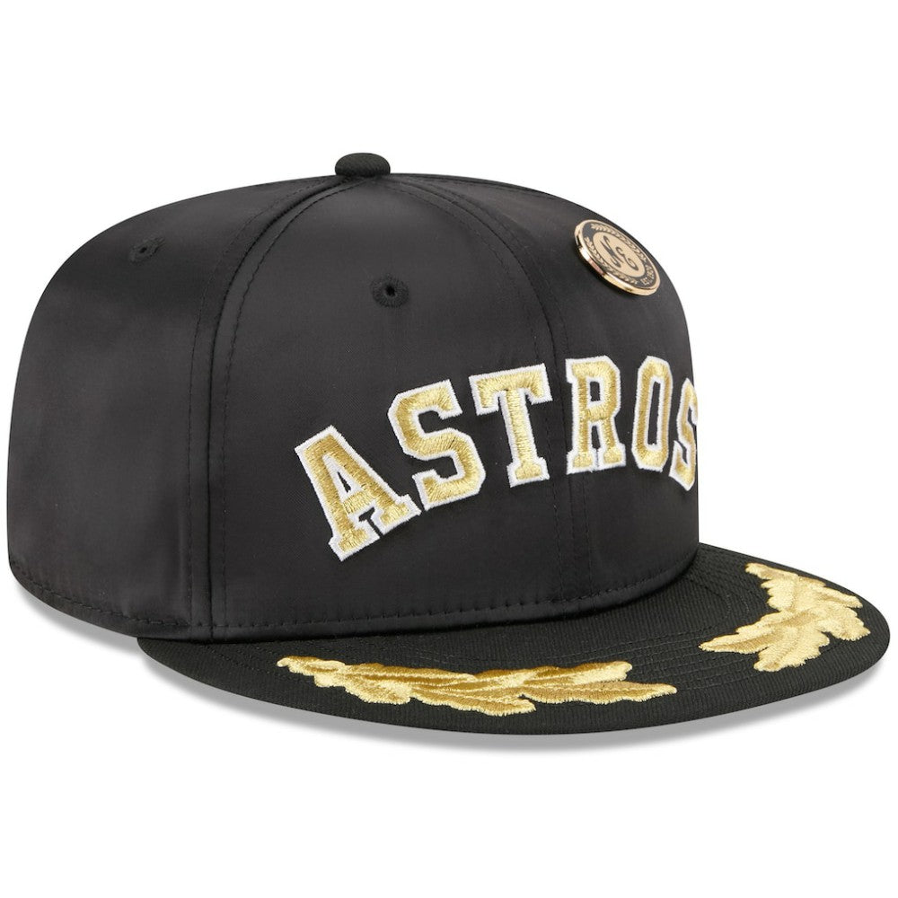 Houston Astros 2025 59FIFTY Day Gold Leaf 59FIFTY Fitted Hat Black | New Era