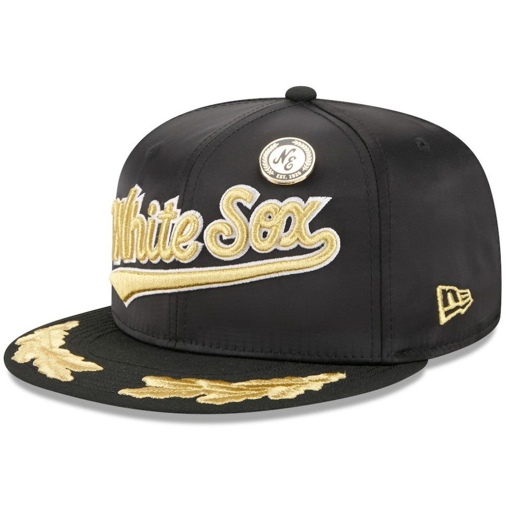 Chicago White Sox 2025 59FIFTY Day Gold Leaf 59FIFTY Fitted Hat Black | New Era