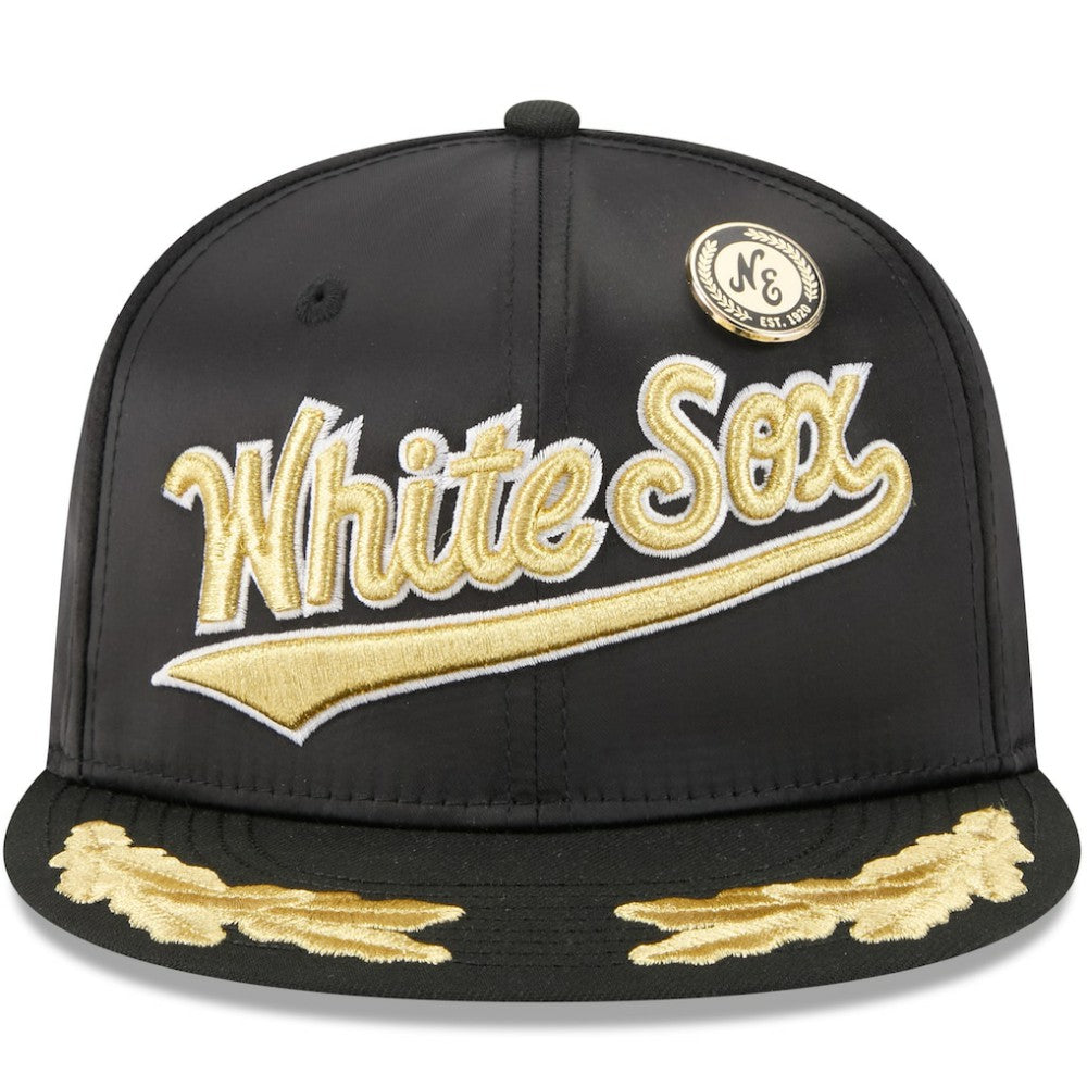 Chicago White Sox 2025 59FIFTY Day Gold Leaf 59FIFTY Fitted Hat Black | New Era