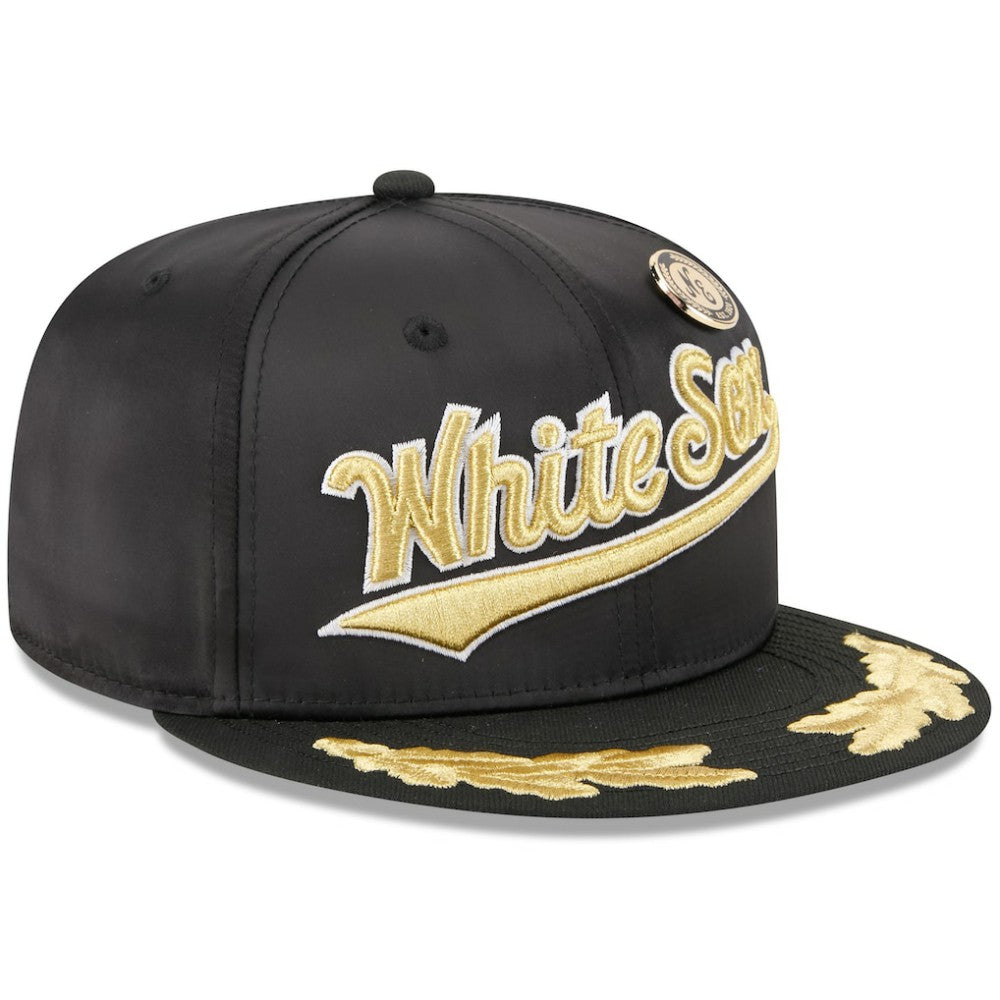 Chicago White Sox 2025 59FIFTY Day Gold Leaf 59FIFTY Fitted Hat Black | New Era