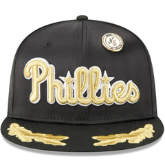 Philadelphia Phillies 2025 59FIFTY Day Gold Leaf 59FIFTY Fitted Hat Black | New Era