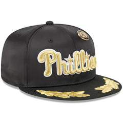 Philadelphia Phillies 2025 59FIFTY Day Gold Leaf 59FIFTY Fitted Hat Black | New Era