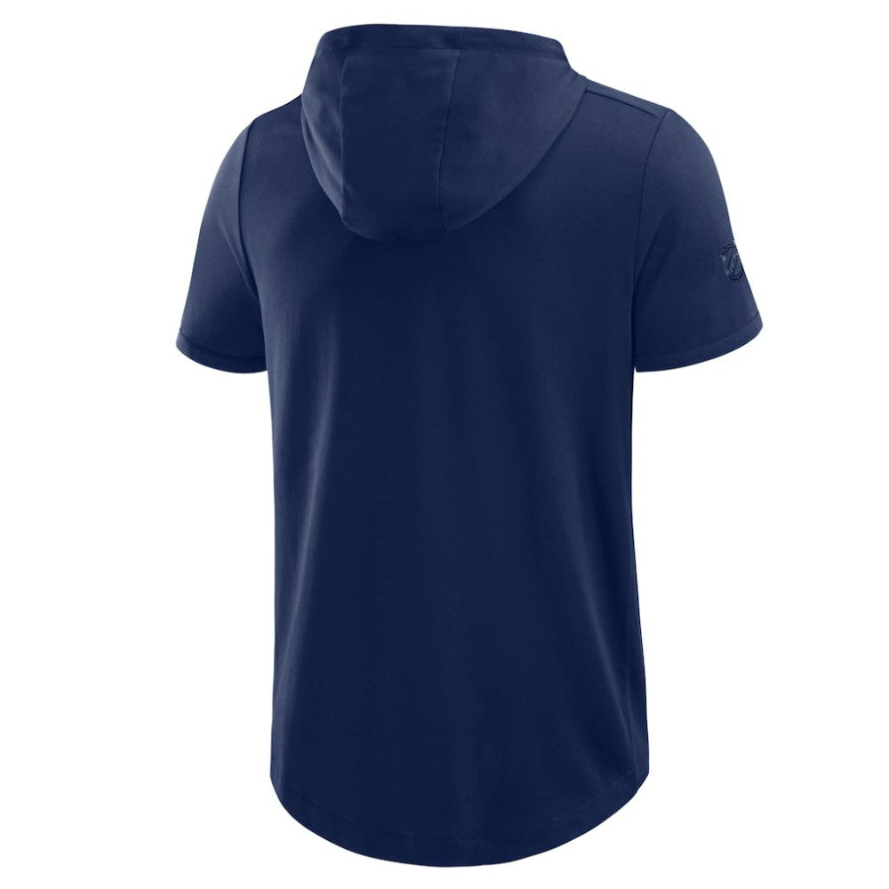 Toronto Maple Leafs Fanatics Authentic Pro Road Short Sleeve Hoodie Navy