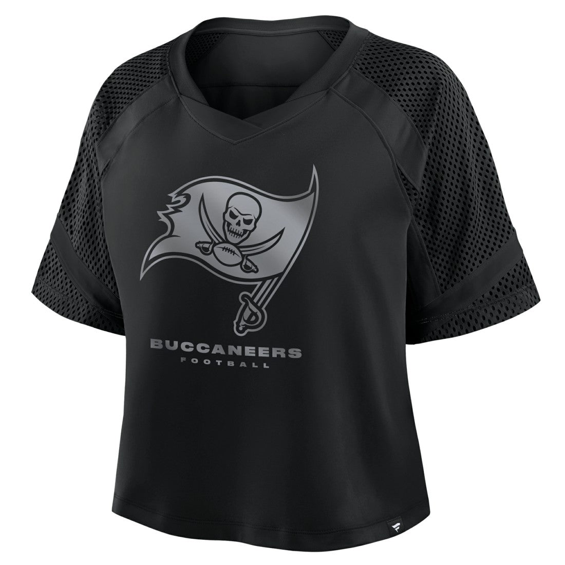Tampa Bay Buccaneers Women's Oversized Raglan V-Neck Blackout Fashion Jersey for sale