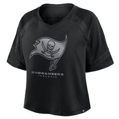 Tampa Bay Buccaneers Women's Oversized Raglan V-Neck Blackout Fashion Jersey for sale
