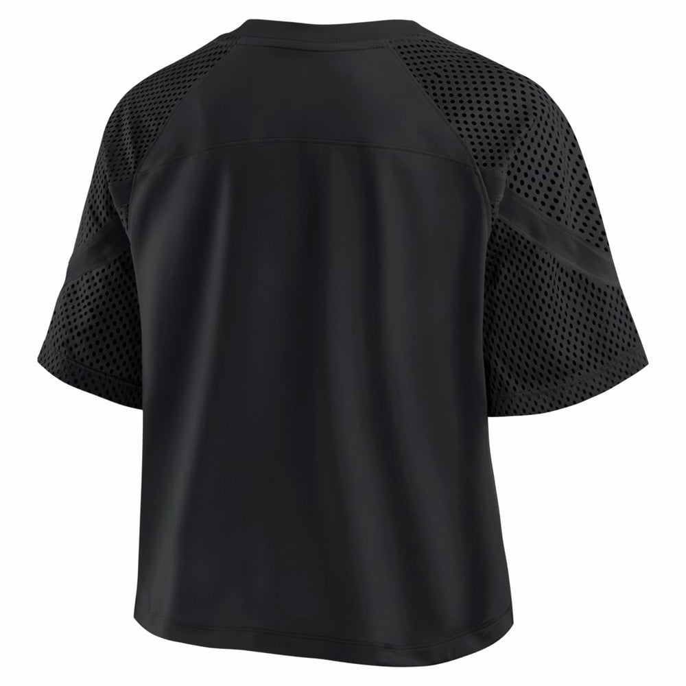 Kansas City Chiefs Women's Oversized Raglan V-Neck Blackout Fashion Jersey cheap