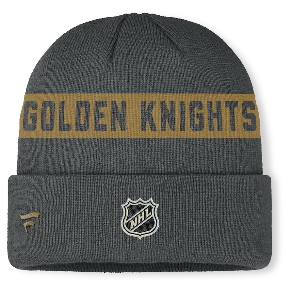 Vegas Golden Knights Fanatics Authentic Pro Rink Cuffed Knit Hat Gray
