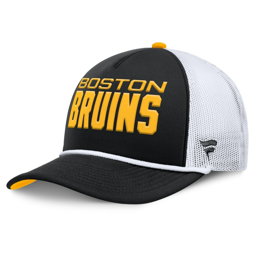 Boston Bruins Fanatics Authentic Pro Rink A-Frame Adjustable Hat Black/White