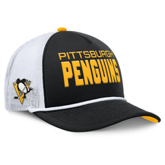 Pittsburgh Penguins Fanatics Authentic Pro Rink A-Frame Adjustable Hat Black/White