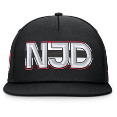 New Jersey Devils Fanatics Authentic Pro Rink Team Code Snapback Hat Black
