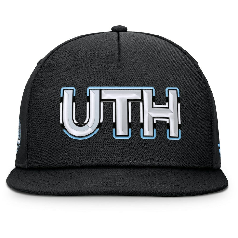 Utah Mammoth Fanatics Authentic Pro Rink Team Code Snapback Hat Black