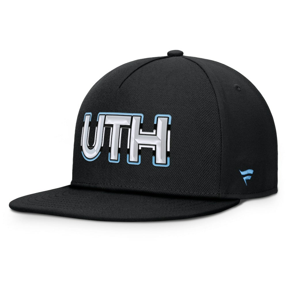 Utah Mammoth Fanatics Authentic Pro Rink Team Code Snapback Hat Black