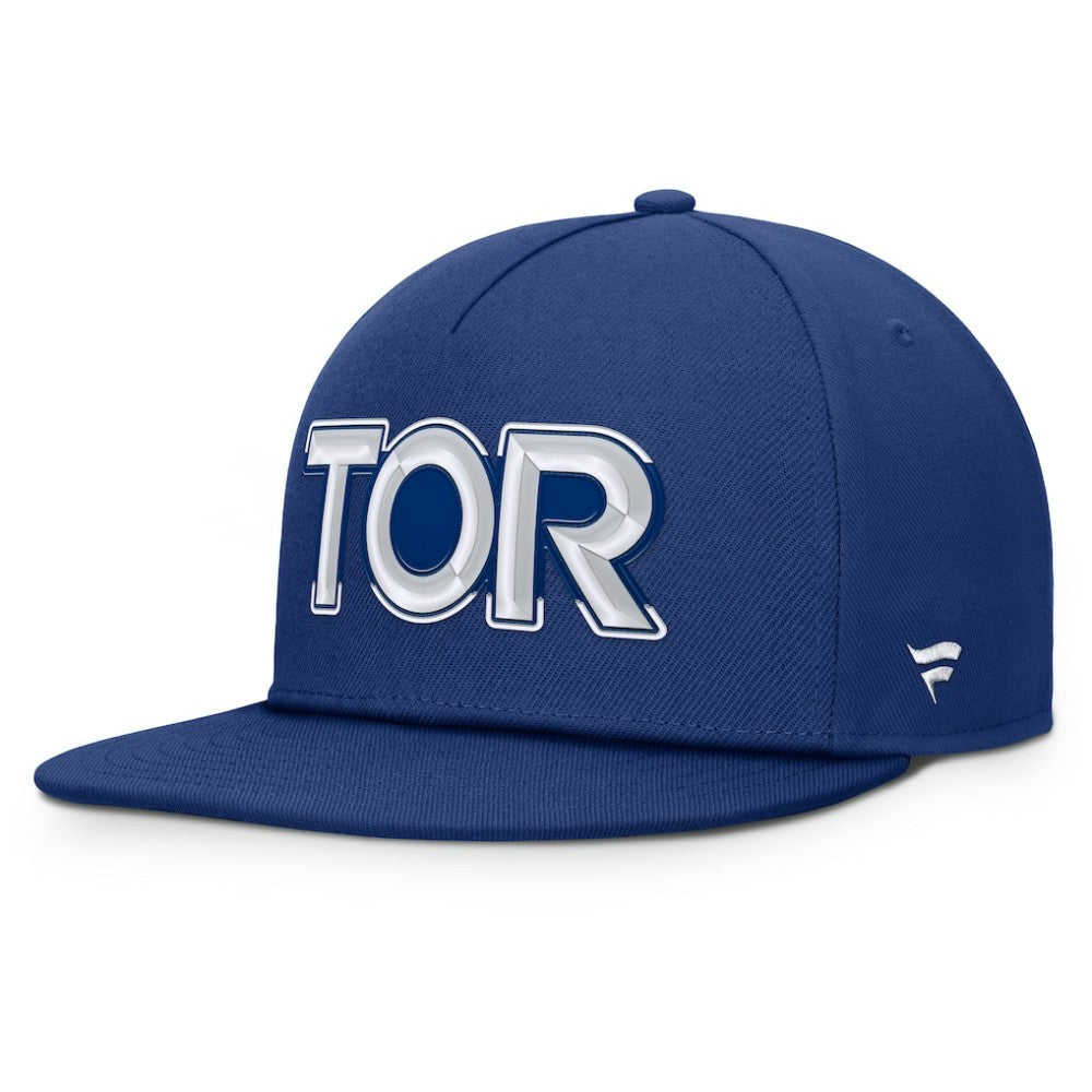 Toronto Maple Leafs Fanatics Authentic Pro Rink Team Code Snapback Hat Blue