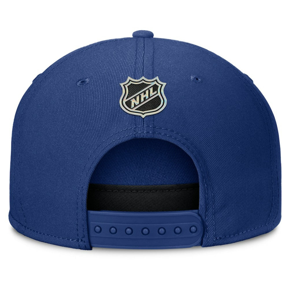 Toronto Maple Leafs Fanatics Authentic Pro Rink Team Code Snapback Hat Blue