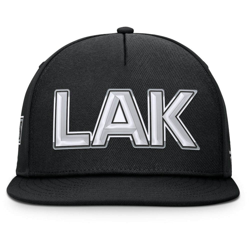 Los Angeles Kings Fanatics Authentic Pro Rink Team Code Snapback Hat Black