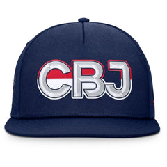 Columbus Blue Jackets Fanatics Authentic Pro Rink Team Code Snapback Hat Navy