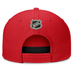 Detroit Red Wings Fanatics Authentic Pro Rink Team Code Snapback Hat Red