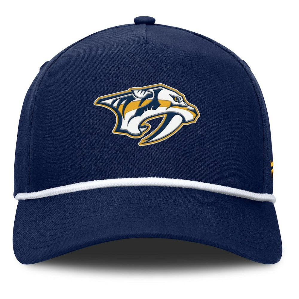 Nashville Predators Fanatics Authentic Pro Rink Roper A-Frame Adjustable Hat Navy