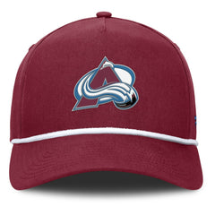 Colorado Avalanche Fanatics Authentic Pro Rink Roper A-Frame Adjustable Hat Burgundy