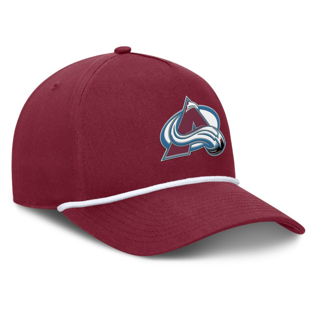 Colorado Avalanche Fanatics Authentic Pro Rink Roper A-Frame Adjustable Hat Burgundy