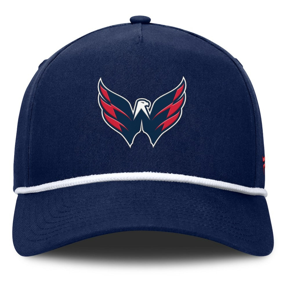 Washington Capitals Fanatics Authentic Pro Rink Roper A-Frame Adjustable Hat Navy