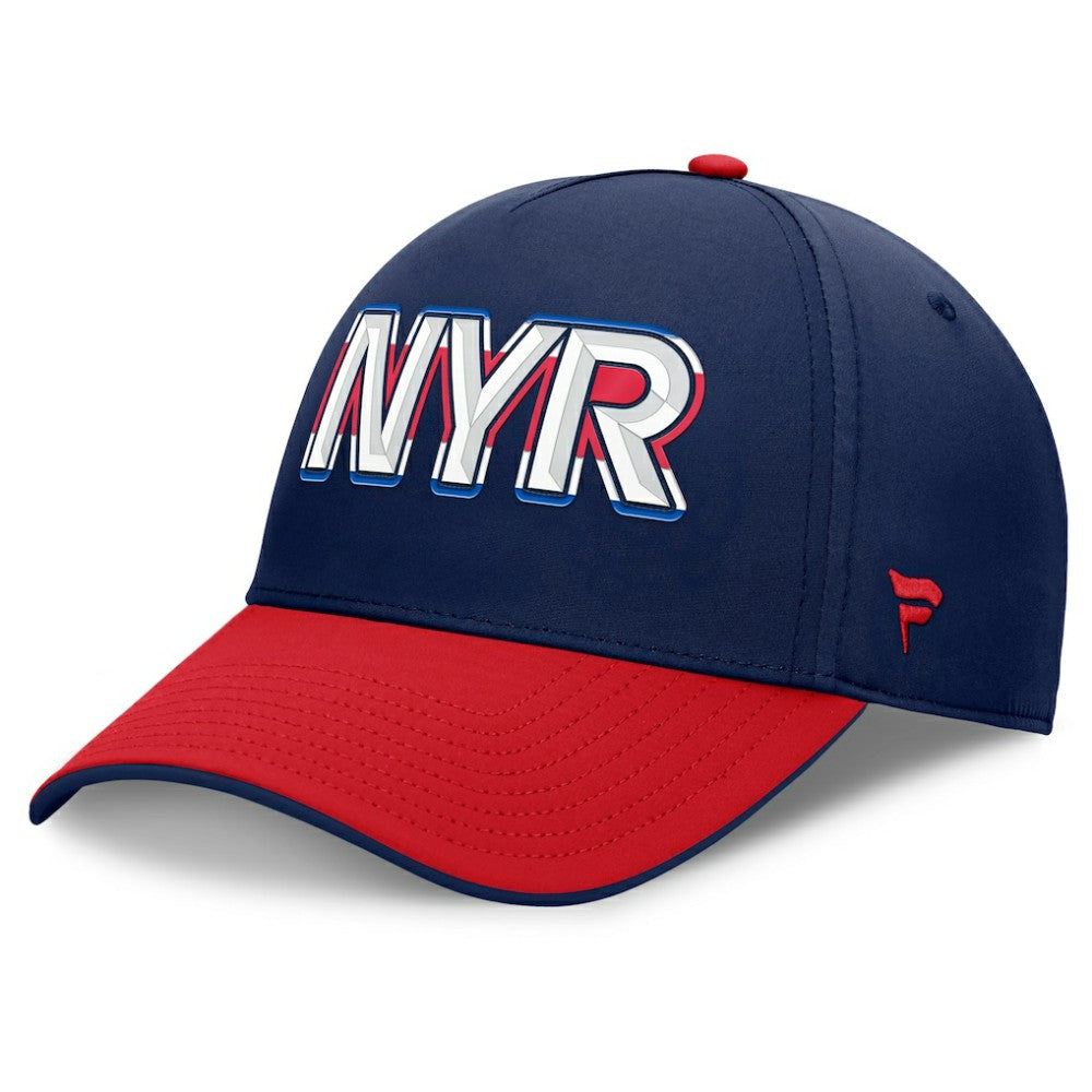 New York Rangers Fanatics Authentic Pro Rink Team Code Flex Hat Navy/Red