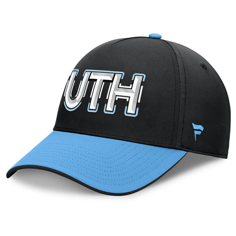 Utah Mammoth Fanatics Authentic Pro Rink Team Code Flex Hat Black/Light Blue