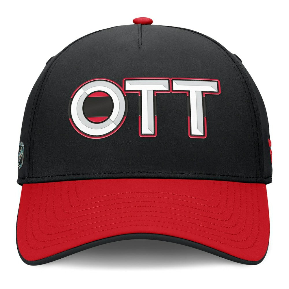 Ottawa Senators Fanatics Authentic Pro Rink Team Code Flex Hat Black/Red