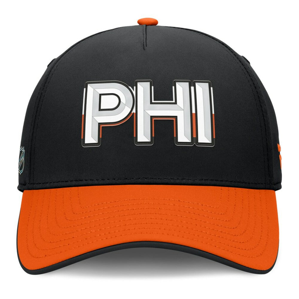 Philadelphia Flyers Fanatics Authentic Pro Rink Team Code Flex Hat Black/Orange
