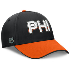 Philadelphia Flyers Fanatics Authentic Pro Rink Team Code Flex Hat Black/Orange