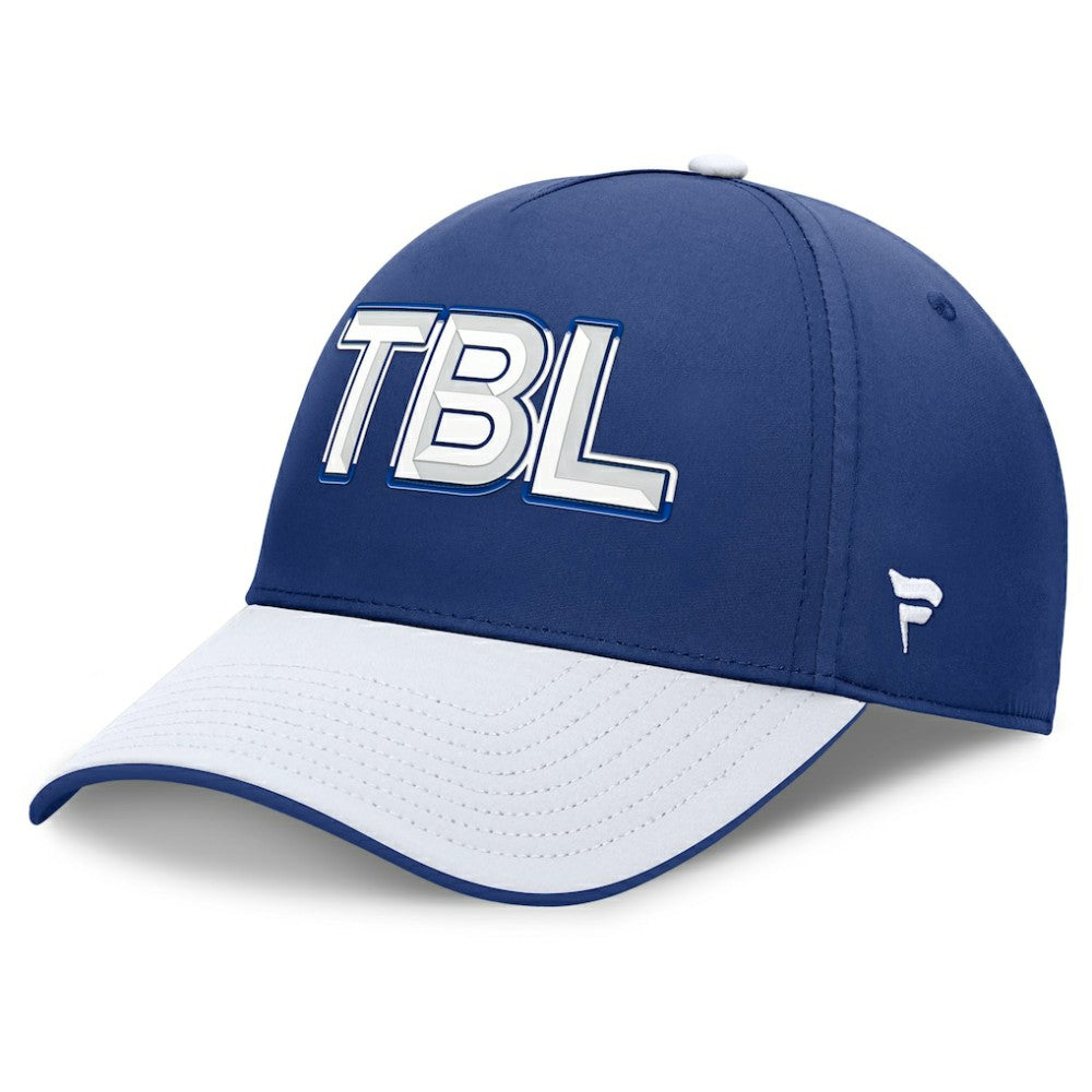 Tampa Bay Lightning Fanatics Authentic Pro Rink Team Code Flex Hat Blue/White